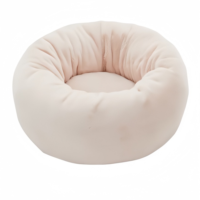 Round Plush Pet Cushion Mat Kennel Indoor Pet Rest Pad Sofa 