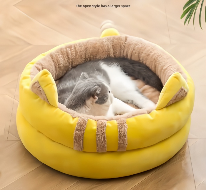 Custom Tail Cat bed Dog kennel Winter and Autumn online celebrity General Thickened Warm Cat Bed Pet house 