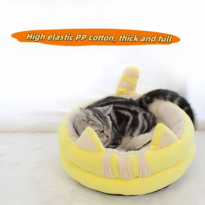 Winter Velvet Warm Pet Cat Dog Sofa Bed Round Dog Bed Cute Style 
