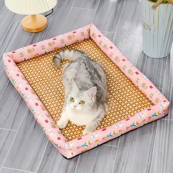 Multiple Colors Flax Ratten Mat Pet House For Pats Small Animals