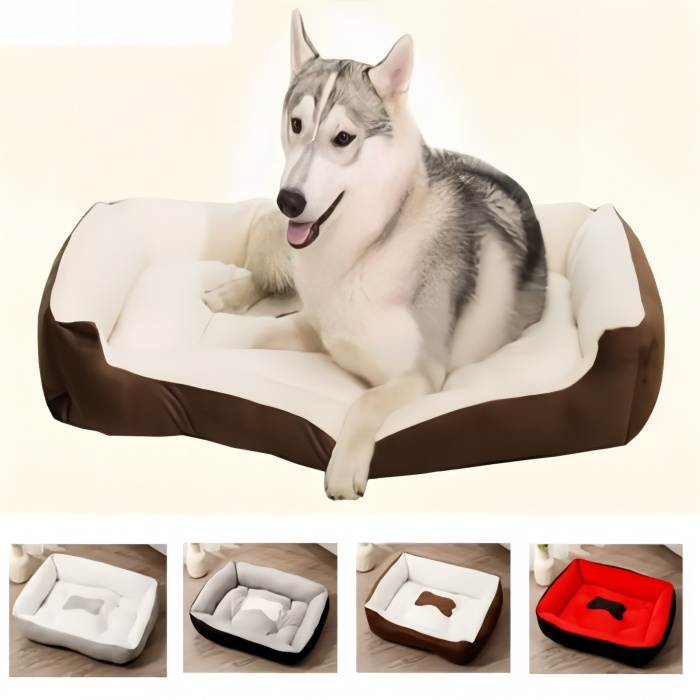 Dog kennel Pet Cat Mat Square Pet Bed Bone Shape Model
