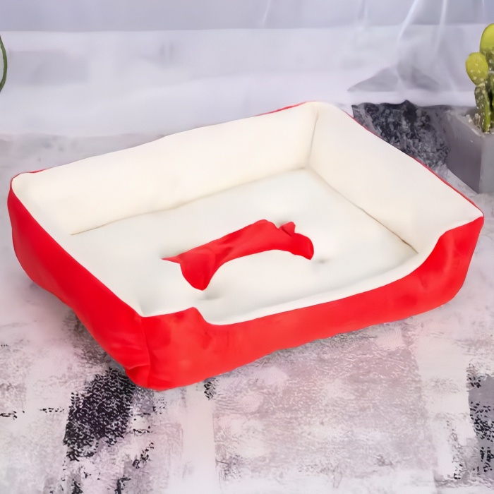 Dog kennel Pet Cat Mat Square Pet Bed Bone Shape Model 