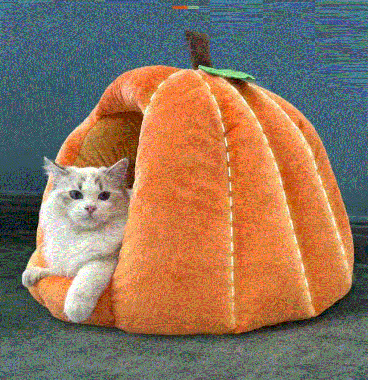 Pumpkin Shape Pet House For Dogs And Cats 