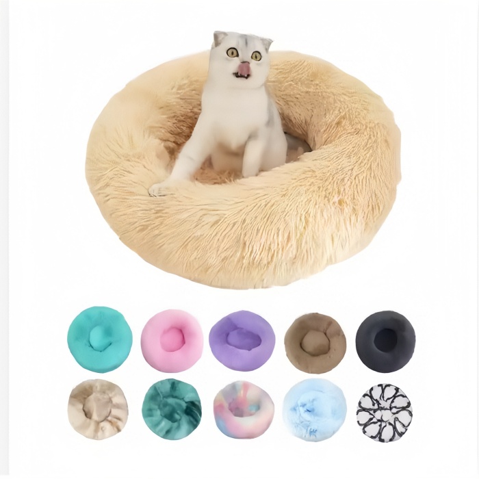 Comfy Anti-Anxiety Calming Dog & Cat Donut Bed | Fluffy Dog Bed