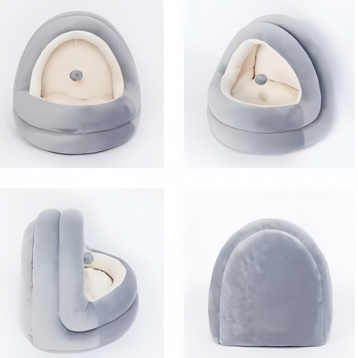 Cat House for All Seasons - Enclosed, Popular Pet Hut Cat Villa Cat Shelter Cat Bed